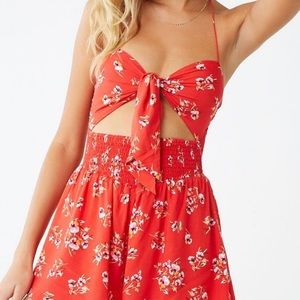 Floral Halter Romper